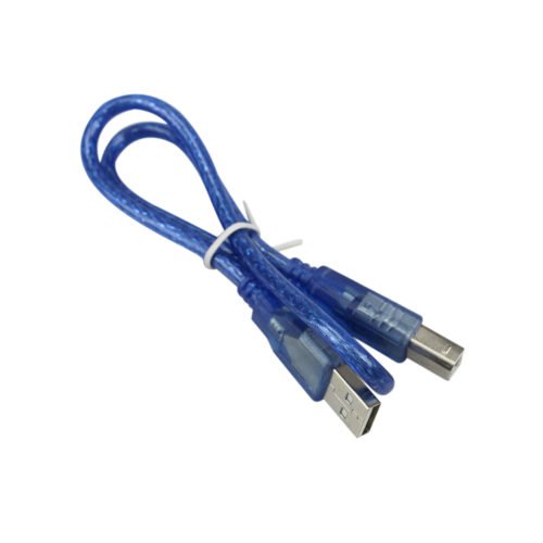 5pcs 30CM Blue USB 2.0 Type A Male to Type B Male Power Data Transmission Cable For Arduino UNO R3 MEGA 2560 5