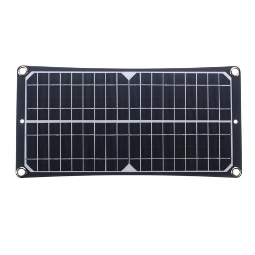 370*190*10mm 10W 18V/5V DC 600mAh IP0131 Matte PET Single Crystal Solar Panel with Crocodile Clip 4