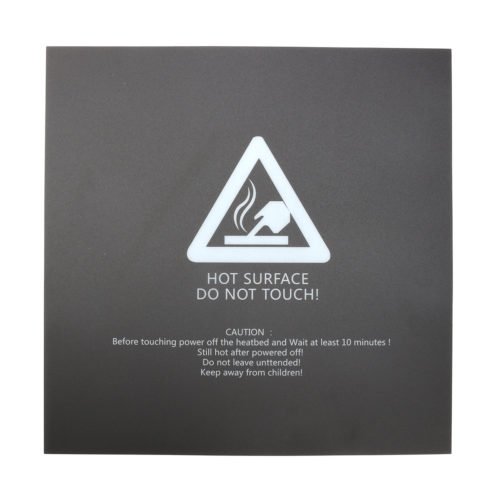 5PCS 300*300mm Black Square Scrub Surface Hot Bed Stick Sheet With Adhesive For 3D Printer 3