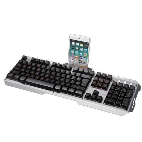 104 Key USB Wired Backlit Mechanical Handfeel Gaming Keyboard with Phone Support 3