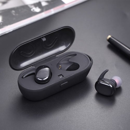 [Truly Wireless] Mini Stealth Stereo Wireless Bluetooth Dual Earphone Headphones With Charging Box 5