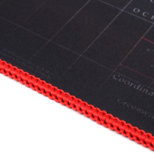 2mm Large Non-Slip World Map Game Mouse Pad Mat with Red Hem For PC Laptop Computer Keyboard 6