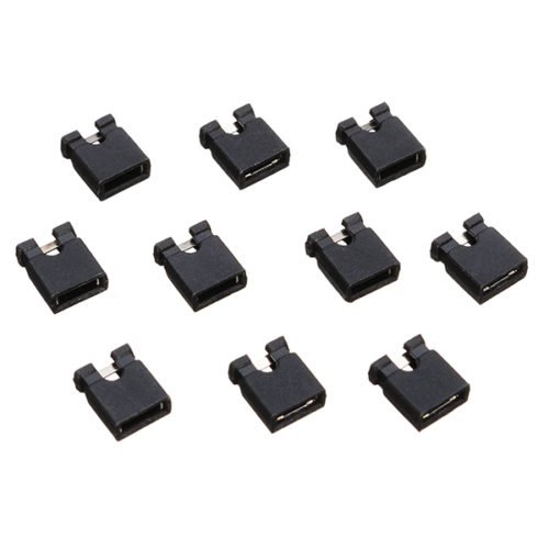 100pcs 2.54mm Jumper Cap Short Circuit Cap Pin Connection Block 2