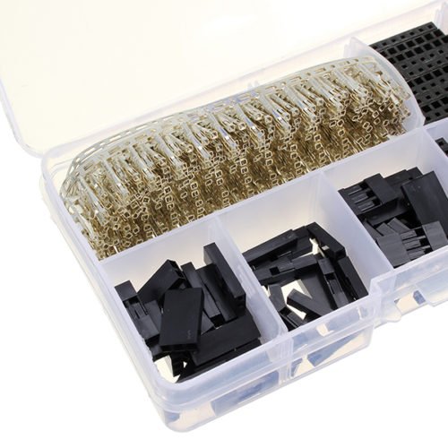470Pcs 2.54mm Male Female Dupont Wire Jumper With Female Connector Housing Kit 3