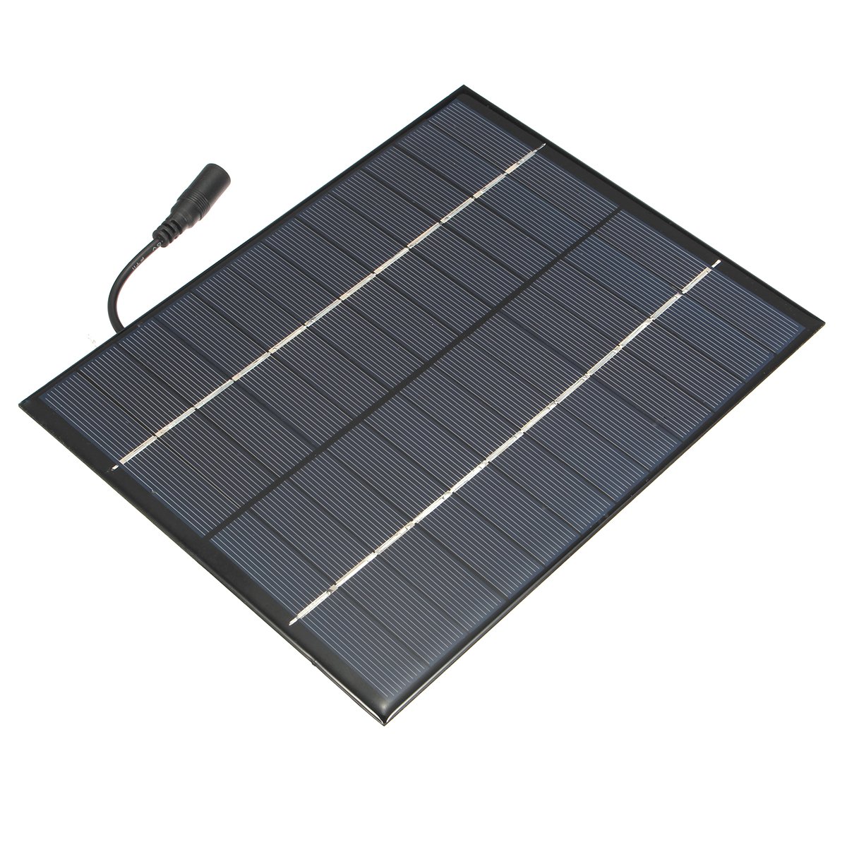 5.2W 12V Polycrystalline Silicon Solar Panel 5521DC Output DIY Charging Board 1 5.2W 12V Polycrystalline Silicon Solar Panel 5521DC Output DIY Charging Board