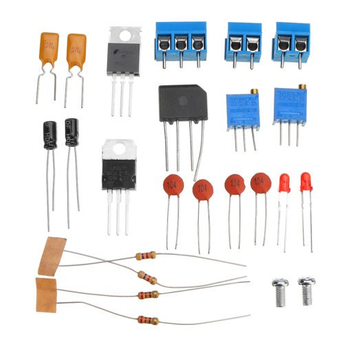 5pcs DIY LM317+LM337 Negative Dual Power Adjustable Kit Power Supply Module Board Electronic Component 2