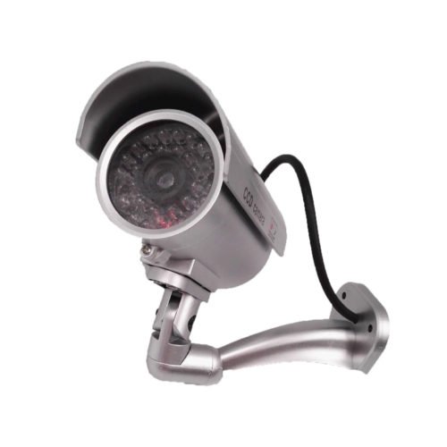 Waterproof Dummy CCTV CCD Bullet Camera with Flashing LED Light Outdoor Fake Simulation Camera 4