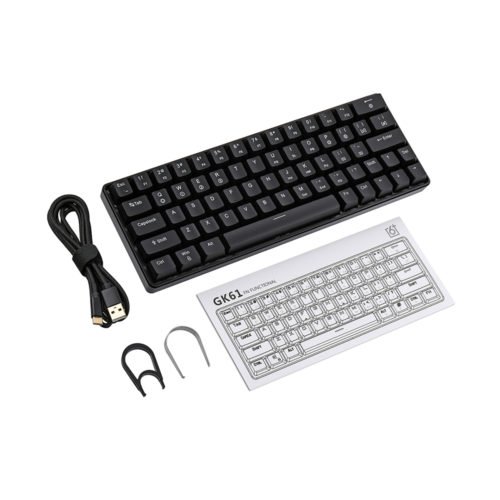 Geek GK64 64 Key Gateron Switch Hot Swappable CIY Switch RGB Backlit Mechanical Gaming Keyboard 9
