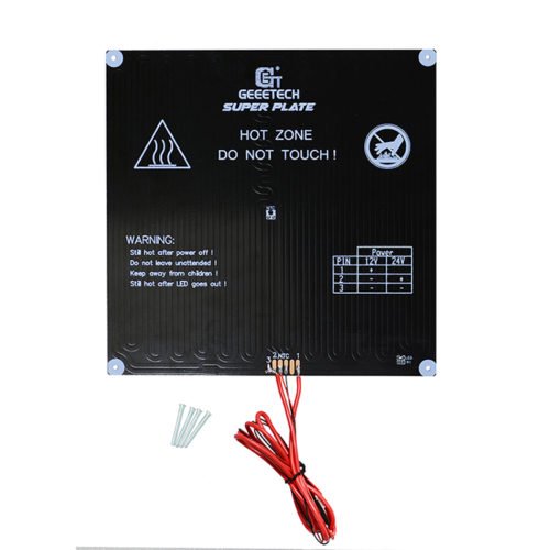 Geeetech® 230*230mm*4mm Superplate Black Glass Platform+Aluminum Substrate Heatbed+NTC 3950 Thermistor Kit For 3D Printer 2