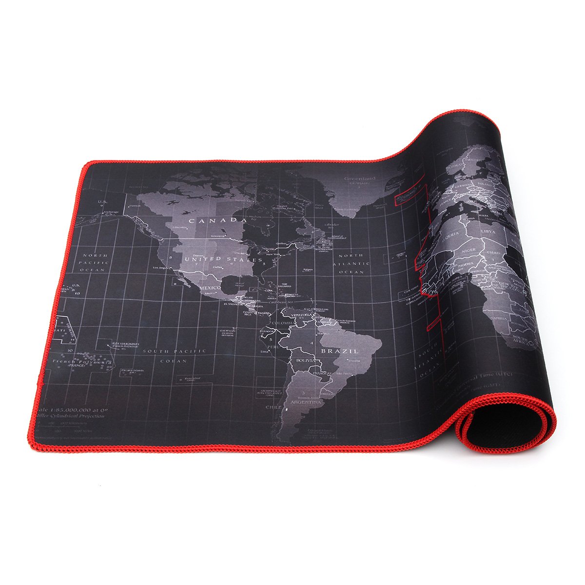 2mm Large Non-Slip World Map Game Mouse Pad Mat with Red Hem For PC Laptop Computer Keyboard 4 2mm Large Non-Slip World Map Game Mouse Pad Mat with Red Hem For PC Laptop Computer Keyboard - Image 4