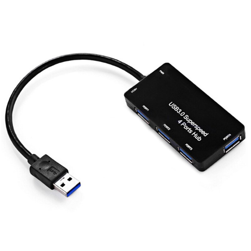 5Gbps Hi-Speed USB 3.0 4-Port Splitter Hub Adapter With DC 5V Port 2 5Gbps Hi-Speed USB 3.0 4-Port Splitter Hub Adapter With DC 5V Port - Image 2