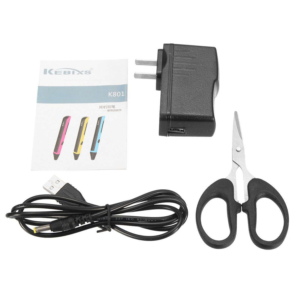 1.75mm PLA/ABS 3 Colors Low Temperature 3D Printer Pen Support USB Connect 12 1.75mm PLA/ABS 3 Colors Low Temperature 3D Printer Pen Support USB Connect - Image 12