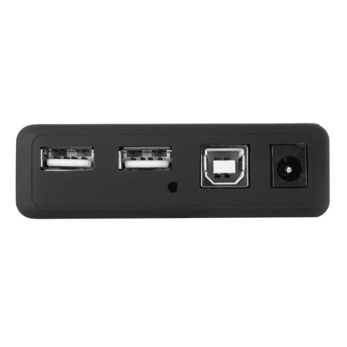 EU/US Vertical 7 Port USB 2.0 High Speed Hub+AC Power Supply Adapter For Raspberry Pi PC 9