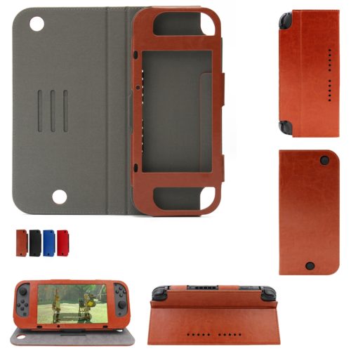Magnetic PU Leather Protective Case Cover Skin Sleeve Stand For Nintendo Switch Game Console 8