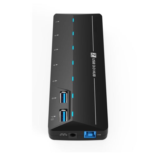 High Speed USB 3.0 7 Ports Hub with 1.5A Quick Charge Port 6