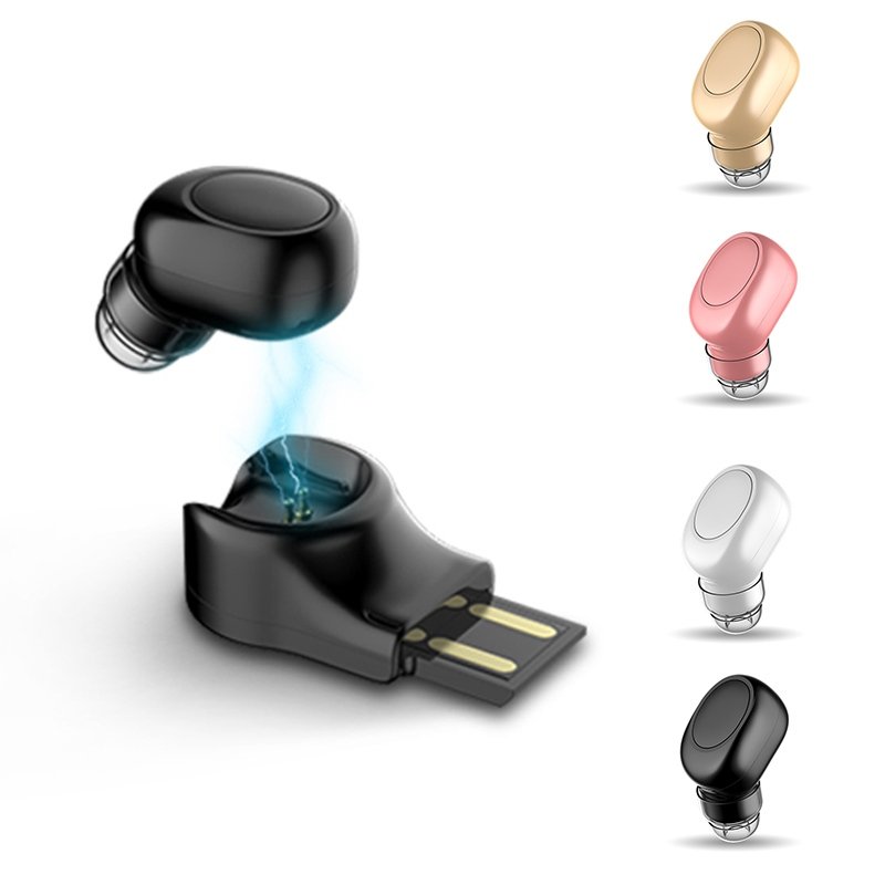 X11 Mini Wireless Bluetooth Earphone Portable Handsfree Invisible Earbud with Magnetic USB Charger 2 X11 Mini Wireless Bluetooth Earphone Portable Handsfree Invisible Earbud with Magnetic USB Charger - Image 2