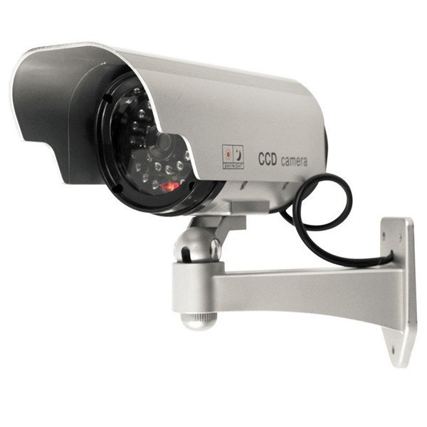 Solar Powered Fake Camera Outoodr Dummy Bullet CCTV Security Surveillance Camera Blinking IR LED 1