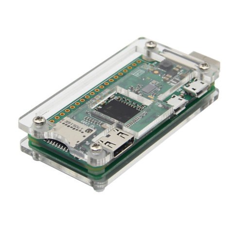 Transparent Acrylic Case For Raspberry Pi Zero W USB-A Addon BadUSB Board 2
