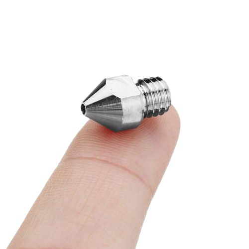 0.3mm/0.4mm/0.6mm/0.8mm/1.0mm/1.2mm/1.5mm MK8 TC4 Titanium Alloy M6 Thread Nozzle For 3D Printer Reprap Makerbot 12