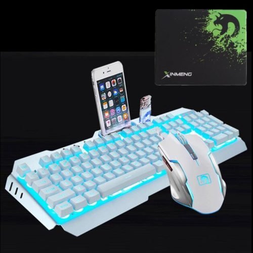 104Keys USB Wired Backlight Mechanical Handfeel Gaming Keyboard Mouse and ouse Pad Combo Set 6