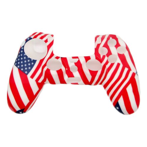 Camouflage Army Soft Silicone Gel Skin Protective Cover Case for PlayStation 4 PS4 Game Controller 19