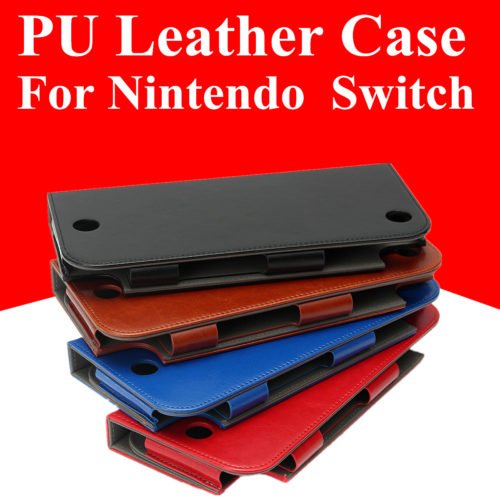 Magnetic PU Leather Protective Case Cover Skin Sleeve Stand For Nintendo Switch Game Console 11