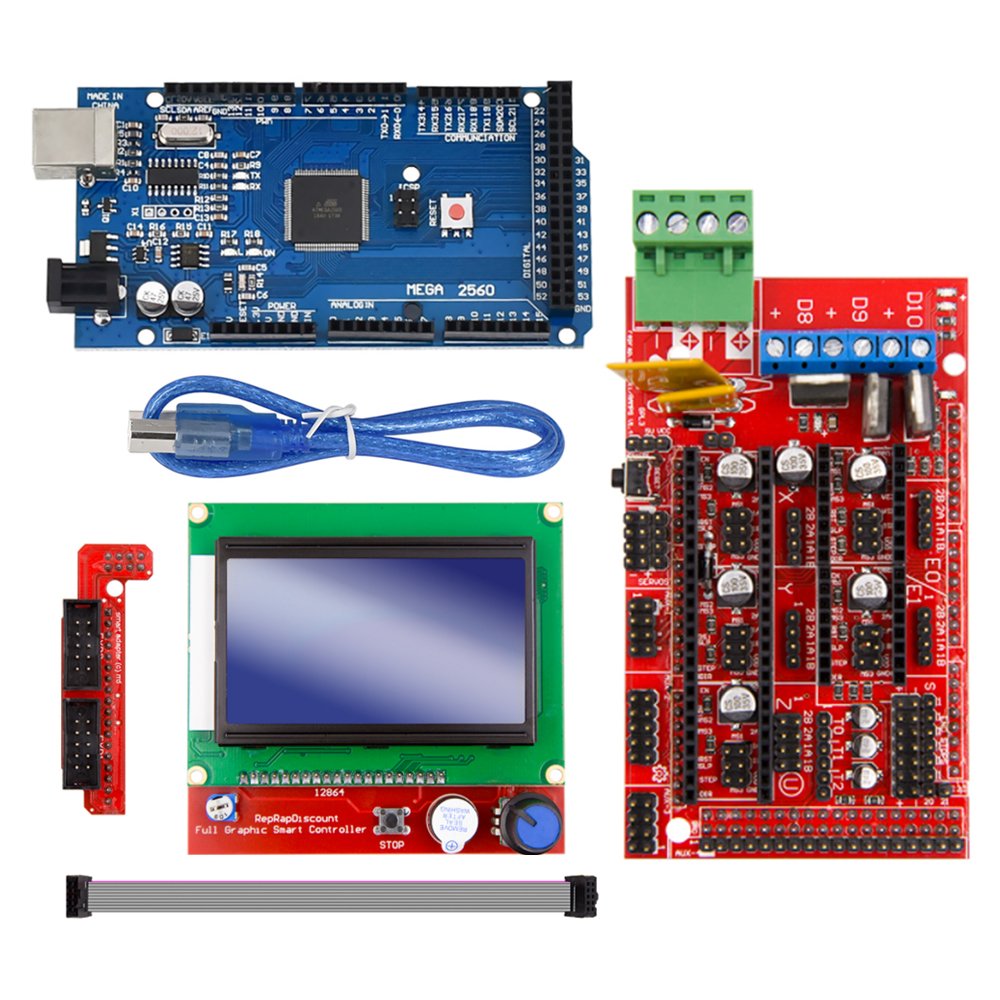 Rampas 1.4 Controller + Mega2560 R3 + 12864 Display with Limit Switch & A4988 Stepper Motor Driver DIY Kit for Arduino CNC 3D Printer 2 Rampas 1.4 Controller + Mega2560 R3 + 12864 Display with Limit Switch & A4988 Stepper Motor Driver DIY Kit for Arduino CNC 3D Printer - Image 2