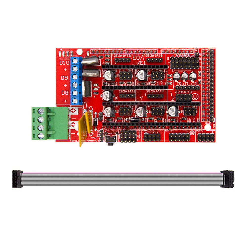 Rampas 1.4 Controller + Mega2560 R3 + 12864 Display with Limit Switch & A4988 Stepper Motor Driver DIY Kit for Arduino CNC 3D Printer 4 Rampas 1.4 Controller + Mega2560 R3 + 12864 Display with Limit Switch & A4988 Stepper Motor Driver DIY Kit for Arduino CNC 3D Printer - Image 4