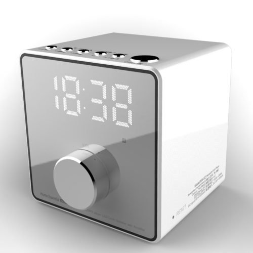 Mini Alarm Clock Bluetooth Recording Repeater Speaker Shock Bass HIFI Music Player Support FM TF USB 7