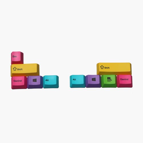 10pcs CMYK Color OEM Profile PBT Dyesub Keycaps ALT CTRL SHIFT ESC Keycap 1