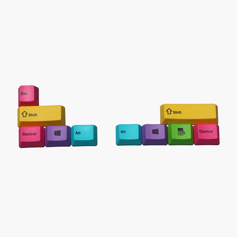 10pcs CMYK Color OEM Profile PBT Dyesub Keycaps ALT CTRL SHIFT ESC Keycap 2