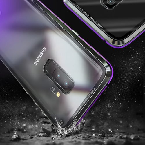 Bakeey Magnetic Adsorption Metal Clear Glass Protective Case for Samsung Galaxy S9/S9 Plus 7