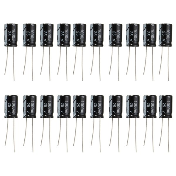 400pcs 1000uF 25V Radial Electrolytic Capacitor 10 x 17mm 105°C 2 400pcs 1000uF 25V Radial Electrolytic Capacitor 10 x 17mm 105°C - Image 2