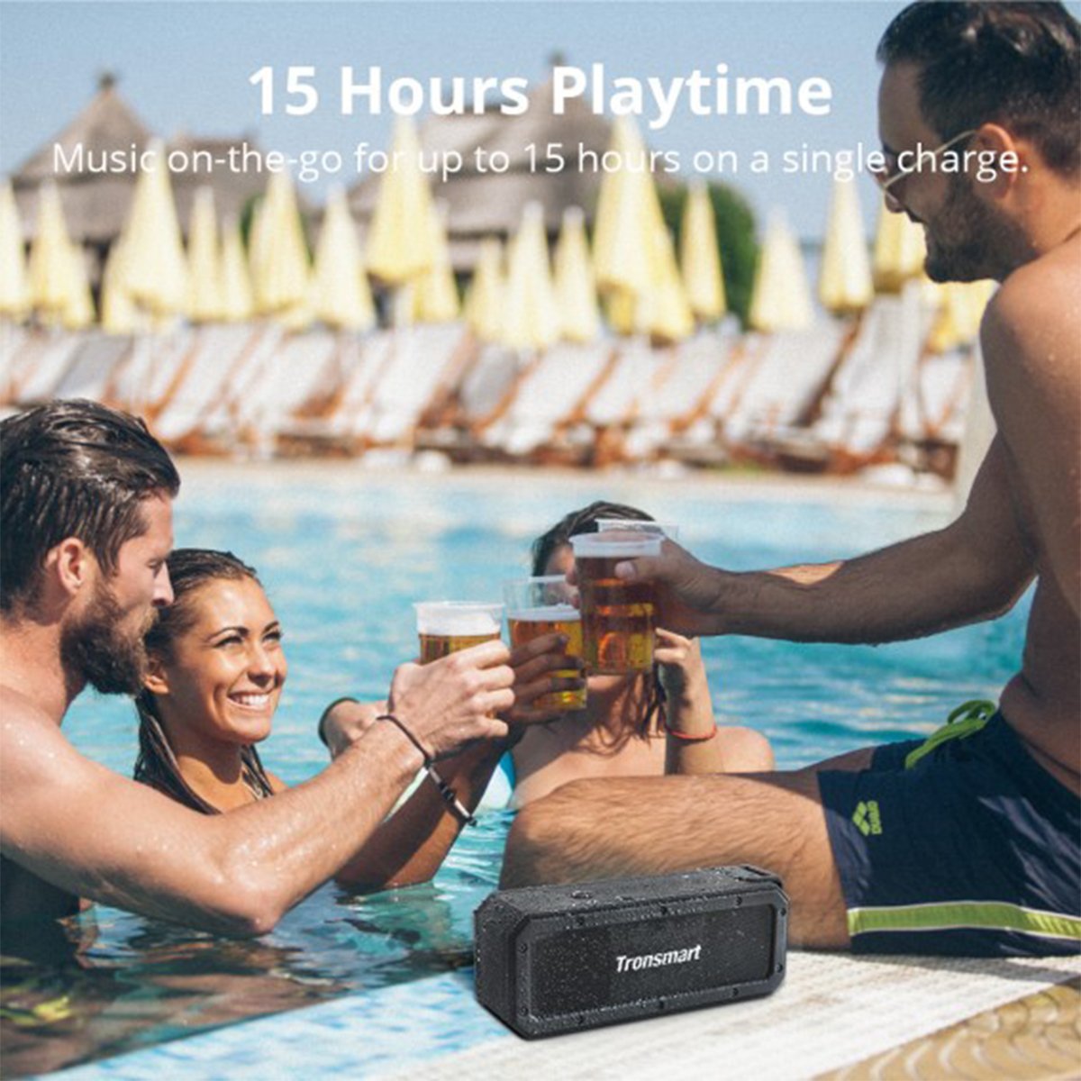Tronsmart Element Force Wireless Bluetooth 40W Speaker TWS HIFI IPX7 Waterproof Support NFC TF AUX 4 Tronsmart Element Force Wireless Bluetooth 40W Speaker TWS HIFI IPX7 Waterproof Support NFC TF AUX - Image 4