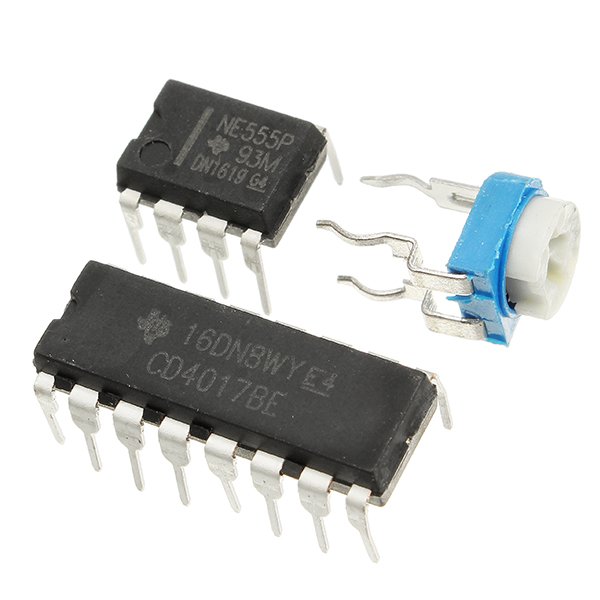 5Pcs DIY Double Color LED Flash Lights Kit Electronic Production NE555+CD4017 Practice Learning Kit 6 5Pcs DIY Double Color LED Flash Lights Kit Electronic Production NE555+CD4017 Practice Learning Kit - Image 6