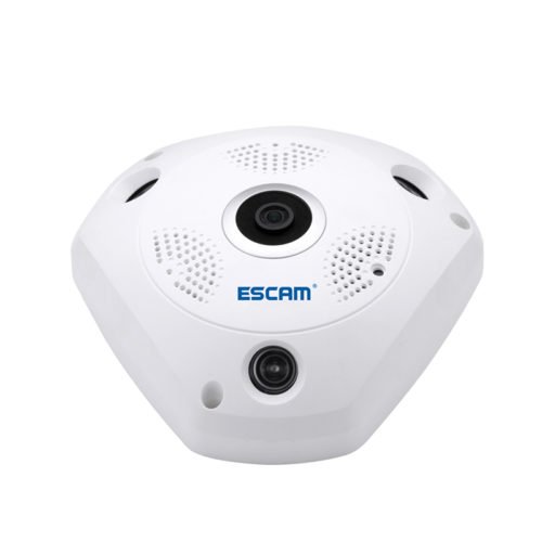ESCAM Fisheye Camera Support VR QP180 Shark 960P IP WiFi Camera 1.3MP 360 Degree Panoramic Infrared Night Vision Camera 3