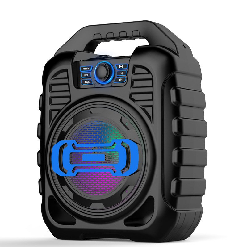 Bakeey Wireless Bluetooth Speaker Kalaoke Colorful Light Stereo TF Card FM Radio Portable Speaker 2