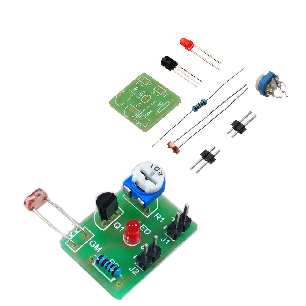 5pcs DIY Photosensitive Induction Electronic Switch Module Optical Control DIY Production Training Kit 2
