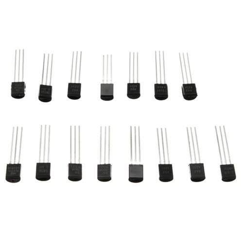 3 x 300pcs 15 Values Transistor Assorted Kit TO-92 S9012 S9013 S9014 S8050 S8550 2N3904 2N3906 BC327 BC337 TL431 MPSA42 MPSA92 A1015 C1815 13001 60pcs 8