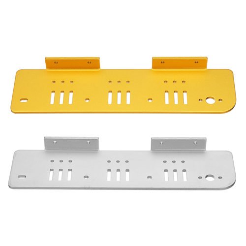 1 Pair of Gold/Silver Aluminum Alloy Both Side Plate forT200/TP200/T600 Tank Chassis Car 2