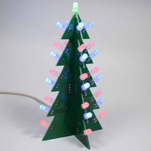 Geekcreit® DIY Star Effect 3D LED Decorative Christmas Tree Kit 7