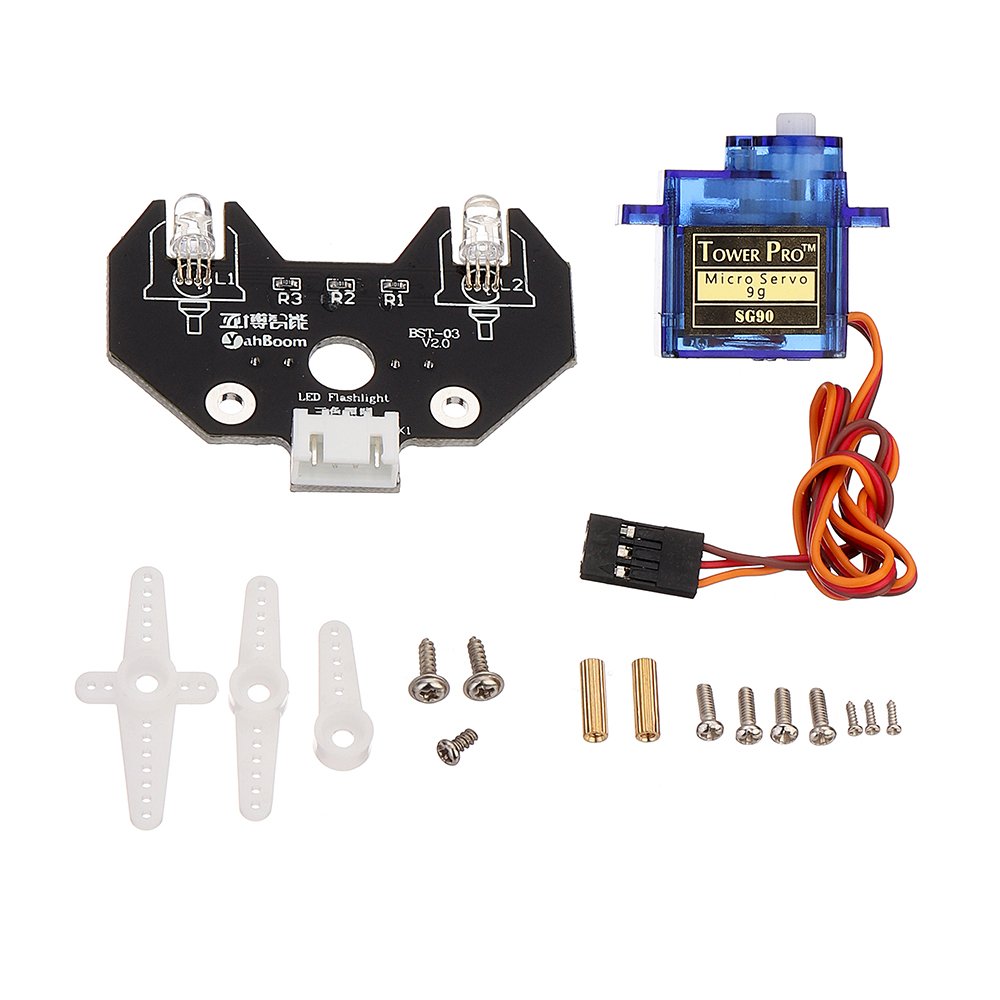5V 5mm High-Brightness Colorful RGB LED Module with 9G Servo + Fixed Colums for Smart Robot Car 1 5V 5mm High-Brightness Colorful RGB LED Module with 9G Servo + Fixed Colums for Smart Robot Car