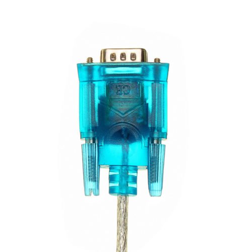 3Pcs Translucent USB To RS232 Serial 9 Pin Converter Cable Adapter 5