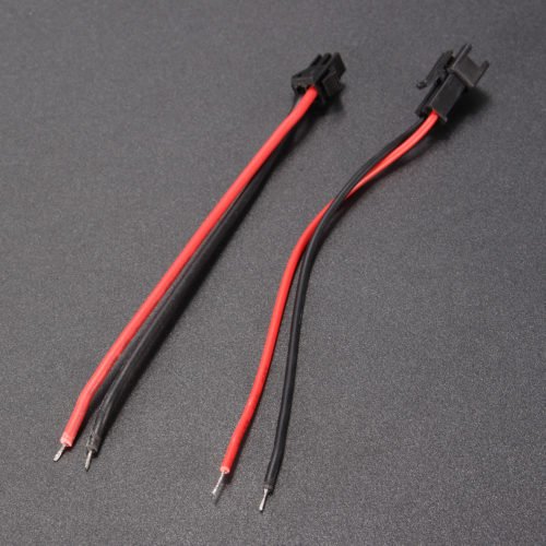 30pcs 12cm Long JST SM 2Pins Plug Male To Female Wire JST Connector 6