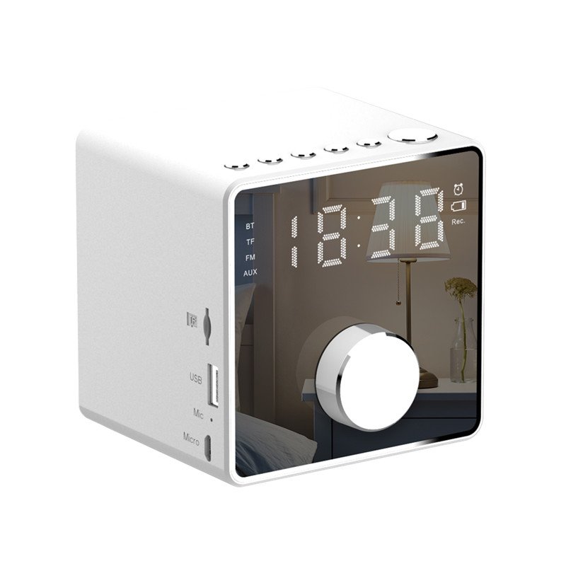 Mini Alarm Clock Bluetooth Recording Repeater Speaker Shock Bass HIFI Music Player Support FM TF USB 6 Mini Alarm Clock Bluetooth Recording Repeater Speaker Shock Bass HIFI Music Player Support FM TF USB - Image 6