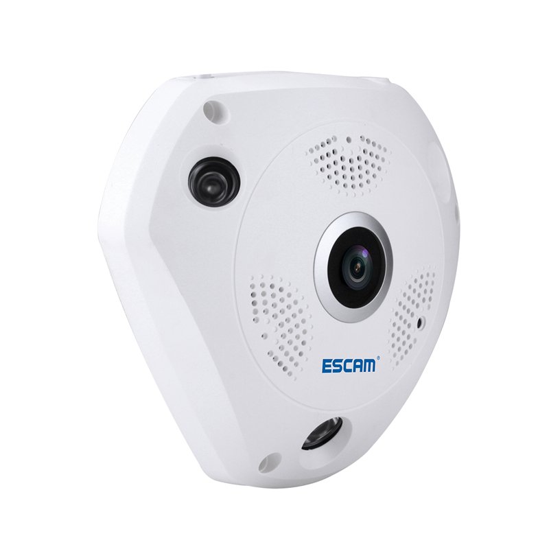 ESCAM Fisheye Camera Support VR QP180 Shark 960P IP WiFi Camera 1.3MP 360 Degree Panoramic Infrared Night Vision Camera 2 ESCAM Fisheye Camera Support VR QP180 Shark 960P IP WiFi Camera 1.3MP 360 Degree Panoramic Infrared Night Vision Camera - Image 2