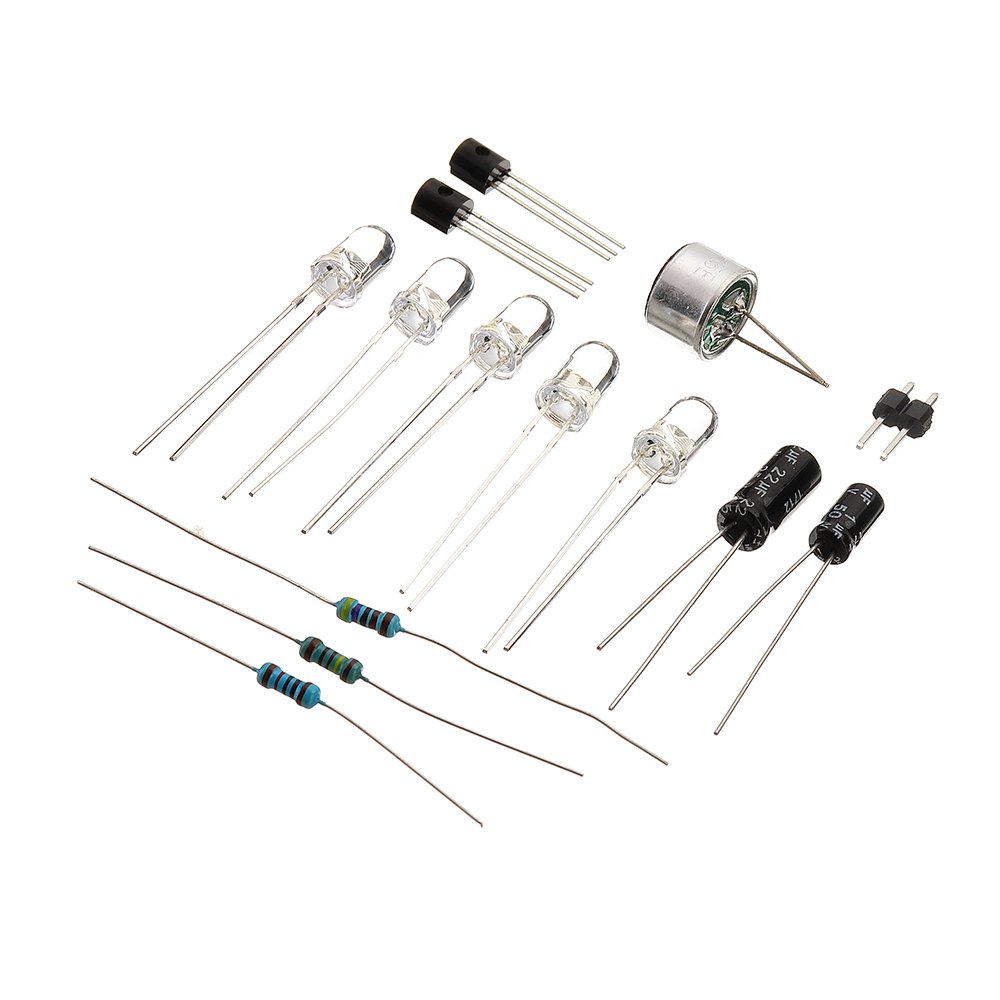 10pcs DIY Voice Controlled Melody Light 5MM Highlight DIY LED Flash Electronic Training Kit 11 10pcs DIY Voice Controlled Melody Light 5MM Highlight DIY LED Flash Electronic Training Kit - Image 11