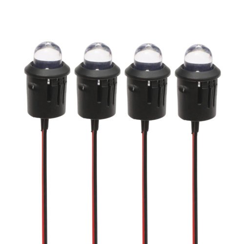 10Pcs 12V 10mm Ultra Bright Pre-wired Constant LEDs Water Clear LED 10