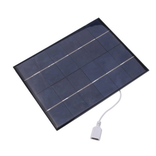 6V 6W 8 Inch Ultra-quiet USB Mini Solar Panel Fan For Outdoor Camping 12