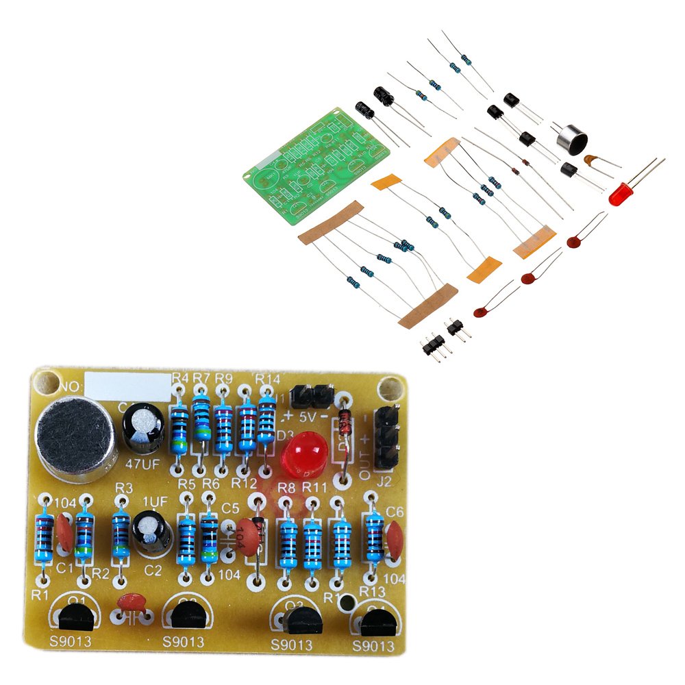 10pcs DIY Electronic Clapping Voice Control Switch Module Kit Induction Training DIY Production Kit 2
